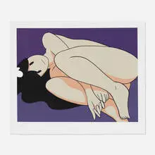 Takeru Amano, Venus (Purple), 2021, screenprint in colors on Somerset