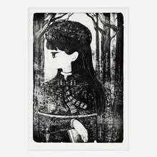 Stickymonger, Faith, 2019, lithograph on BFK Rives