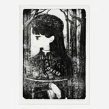 Stickymonger, Faith, 2019, lithograph on BFK Rives
