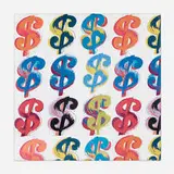 Tom Dash, Dollar Sign, 2017, collage on canvas
