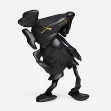 Kaws X Robert Lazzarini, Companion (Black), 2010, painted cast vinyl