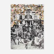Scott Treleaven, The Egyptian Hall, 2004, paper collage on canvas