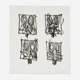 Rashid Johnson, Untitled Anxious Print, 2023, soft ground etching on Hahnemühle Copperplate