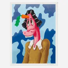 What a Start to the Day by Nicasio Fernandez, 2020, screenprint in colors on Coventry Rag, sold Aug 2024