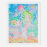 So Youn Lee, Night Night, 2019, offset lithograph in colors on Moab Entrada Rag