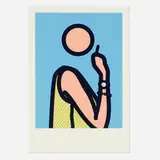 Ruth with a Cigarette 2 by Julian Opie, 2005, lambda print on Fujicolor digital archival, sold Aug 2024