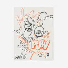POW by John Matos, 1993, ink on paper, sold Aug 2024
