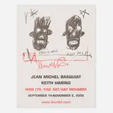 Basquiat and Haring Exhibition poster by Ikon Ltd. Fine Art & Kay Richards, 2002, offset lithograph in colors, sold Aug 2024
