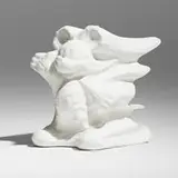 Daniel Arsham, Hollow Mickey (White), 2019, cast resin