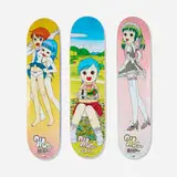 Mr. x Supreme, Skateboard Decks, set of three, 2007, transfer-printed and painted plywood