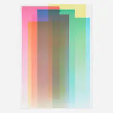 Felipe Pantone, Substractive Variability P4, 2020, lithograph in colors on Magnani Incisione