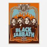 Black Sabbath (orange) by Shepard Fairey, 2005, screenprint in colors on Speckletone, sold Aug 2024