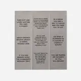 Jenny Holzer, Survival Series Sticker Sheet, offset printed adhesive paper sheet
