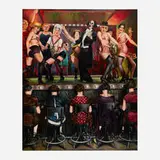 Guy Johnson, The Telephone Lounge, 1990, oil on printed paper on aluminum