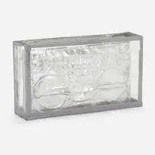 William Cordova, this is not 4 U (I miss U already...), 2009, aluminum foil, cardboard, reclaimed acrylic, tape