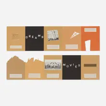 Alexis Smith, Movies and Dreams, 1974-75, printed paper and construction paper collage on two panels