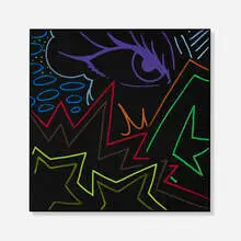 Untitled by John Matos, 2017, acrylic on canvas, sold Aug 2024