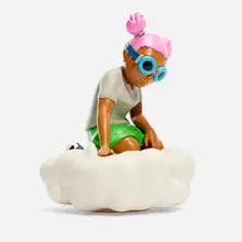 Gaia by Hebru Brantley, 2021, painted cast vinyl, sold Aug 2025