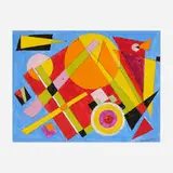 Rolph Scarlett, Geometric Abstraction, gouache and graphite on paper