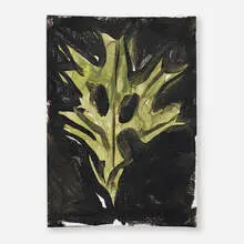 Untitled by Josh Smith, 2009, oil on canvas board, sold Aug 2025