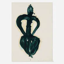 James Nares, Amphora, 1985, oil on paper