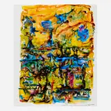 Milton Derr, New Orleans-Mississippi, 2005, watercolor on paper