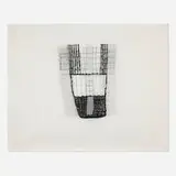 Susan Hefuna, Building, 2010, ink and pencil on tracing paper
