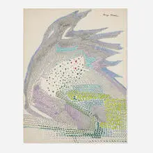 Study in Movement by Eugenia Sumiye Okoshi, ink on paper, sold Aug 2025