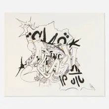 John Matos, Untitled (Just Sitting), 1990, lithograph and colored pencil on BFK Rives