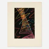 Man Ray, On the Moon, 1967, etching in colors on Lana