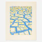 Menashe Kadishman, Cracked Earth, 1973-74, screenprint in colors on GVA Pro