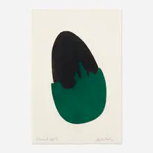 David Nash, Encased Egg, 2007, pochoir in colors