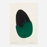 David Nash, Encased Egg, 2007, pochoir in colors