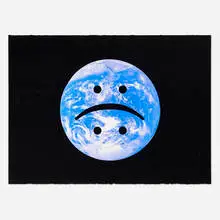 Amanda Ross-Ho, As the World Turns (Book Antiqua), 2020, screenprint in colors