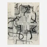 Christopher Wool, Luhring Augustine exhibition poster, 2008, offset lithograph in colors on newsprint