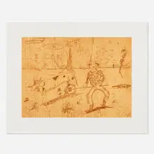 H. C. Westermann, Untitled (from the Landfall Press 30th Anniversary portfolio), photogravure in colors