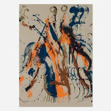 Grey Mood Variation by Arman, 1977, screenprint in colors, sold Aug 2025