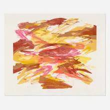 Karl Otto Götz, Giverny II, 1989, lithograph in colors on BFK Rives