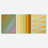 Richard Anuszkiewicz, The Eyes See More; Burning Bright; Grandeur (three works from the Inward Eye portfolio), 1970, screenprint in colors
