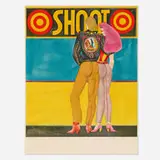 Richard Lindner, Shoot (from the Fun City portfolio), 1971, lithograph in colors on Arches