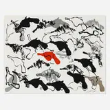 Arman, Boom Boom, 1966, screenprint in colors with graphite additions