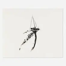 Dan Flavin, Sailing Across Gardner's Bay Near Lion Head Beach (To Thomas Moran) (from the Southampton Hospital portfolio), 1982, lithograph with embossing