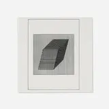 Sol LeWitt, Plate 5 (from the Ficciones portfolio), 1984, screenprint on Somerset