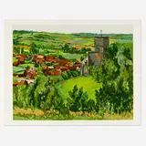 Loïs Mailou Jones, Ville d’Houdain, France, 1993, screenprint in colors
