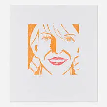 Alex Katz, Jessica, 1994, woodcut in colors on Hosho