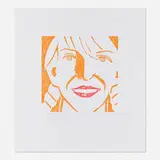 Jessica by Alex Katz, 1994, woodcut in colors on Hosho, sold Aug 2025