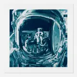 Michael Kagan, Moonwalker, 2024, screenprint in colors on Magnani Incisioni
