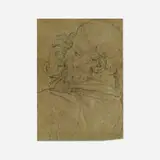 Tintoretto, Untitled, charcoal on paper