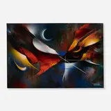 Leonardo Nierman, Magic Flight, acrylic on Masonite