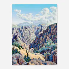 Black Canyon of Gunnison by Paula Narbutovskih, oil on linen, sold Oct 2023
